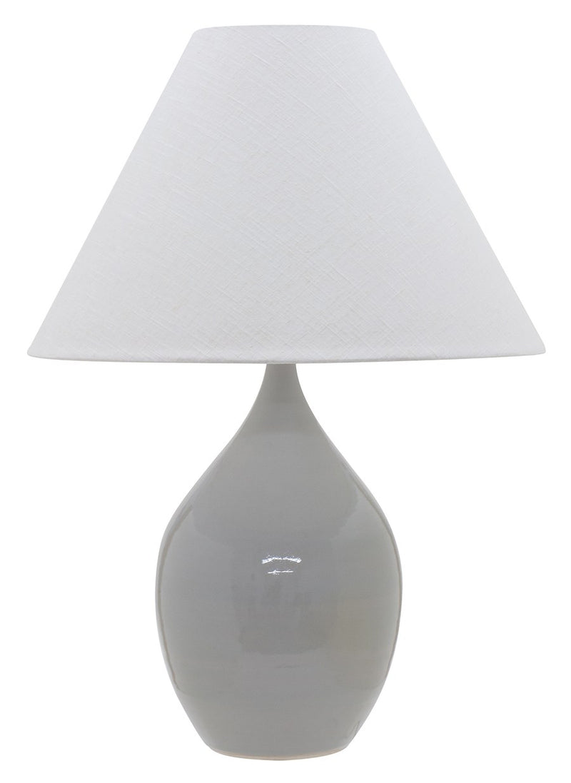 Scatchard 28" Stoneware Table Lamp in Gray Gloss