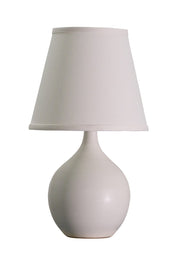 Scatchard 13.5" Stoneware Mini Accent Lamp in White Matte