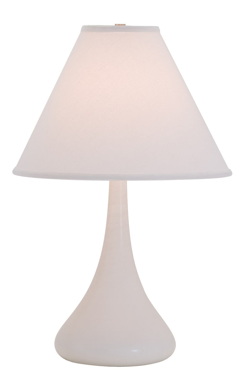 Scatchard 23" Stoneware Table Lamp in White Matte
