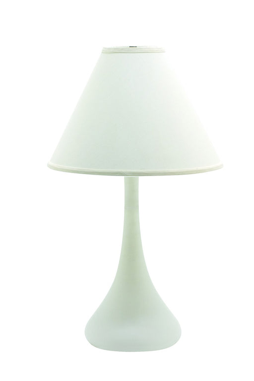 Scatchard 26" Stoneware Table Lamp with 17" Tapered Shade in White Matte