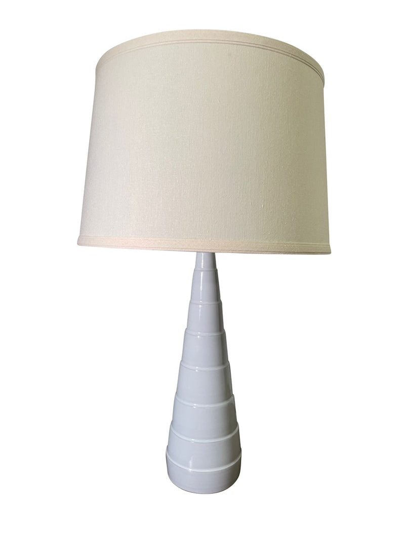Scatchard 26.5" Stoneware Accent Table Lamp in White Matte