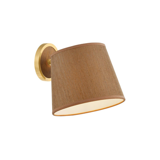 Abeni Swing Arm Wall Lamp in Aged Brass