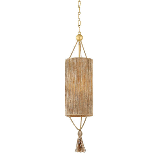 Reyn Pendant in Aged Brass