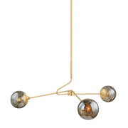 Nyla 3-Light Chandelier in Aged Brass