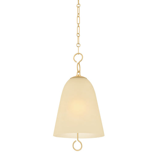 Christine Small Pendant in Aged Brass