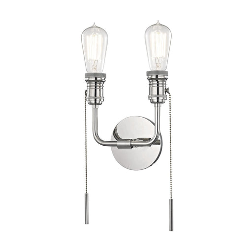 Lexi 2-Light Wall Sconce in Polished Nickel