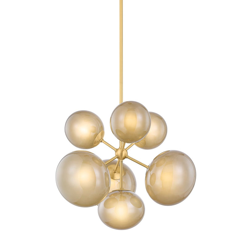 Zaley 7-Light Chandelier in Aged Brass