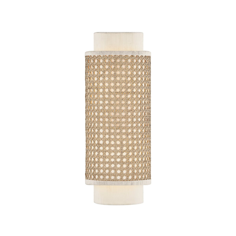 Tina 2-Light Wall Sconce in Aged Brass
