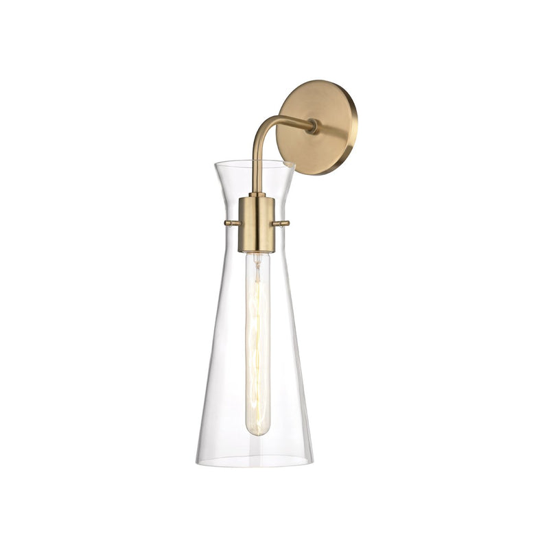 Anya Bath Sconce in Aged Brass