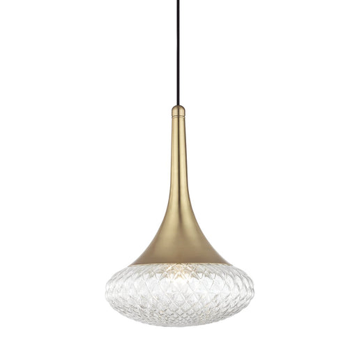 Bella Large Pendant in Aged Brass