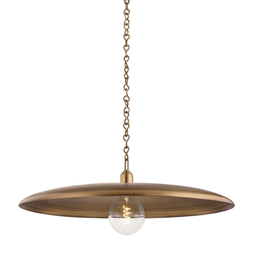 Mamie Large Pendant in Patina Brass