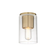 Lula Flush Mount in Aged Brass