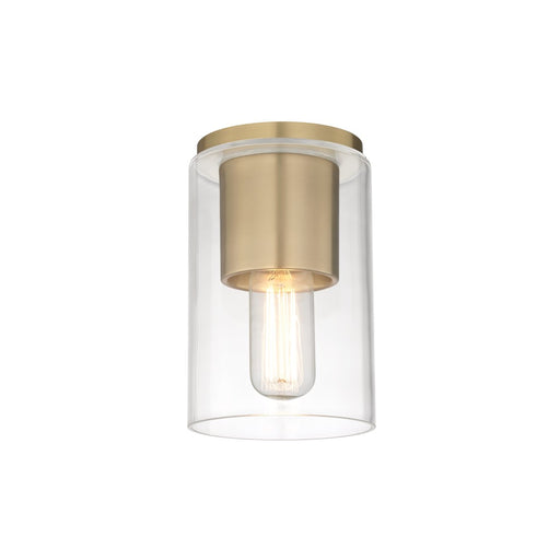 Lula Flush Mount in Aged Brass