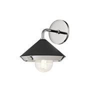 Marnie Wall Sconce in Polished Nickel / Black