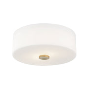 Sophie 2-Light Flush Mount in Aged Brass