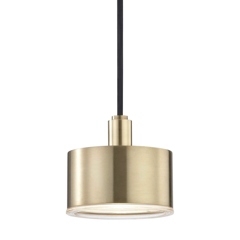 Nora Pendant in Aged Brass