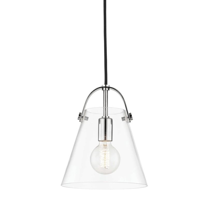 Karin Small Pendant in Polished Nickel