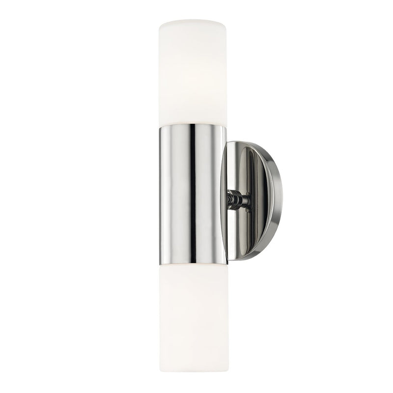 Lola 2-Light Bath Vanity Light in Polished Nickel