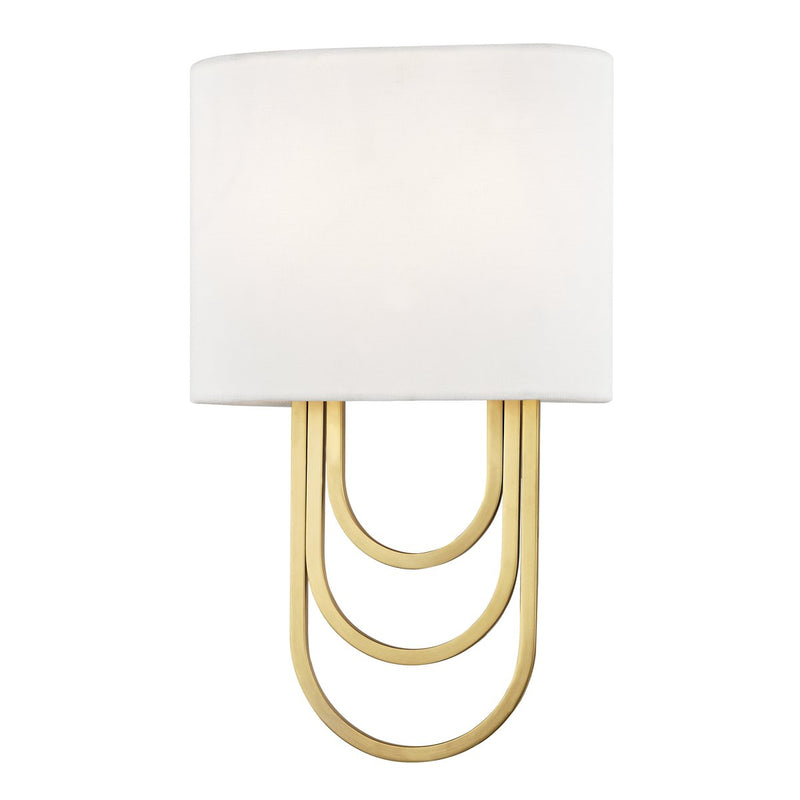 Farah 2-Light Wall Sconce in Aged Brass