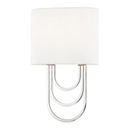 Farah 2-Light Wall Sconce in Polished Nickel