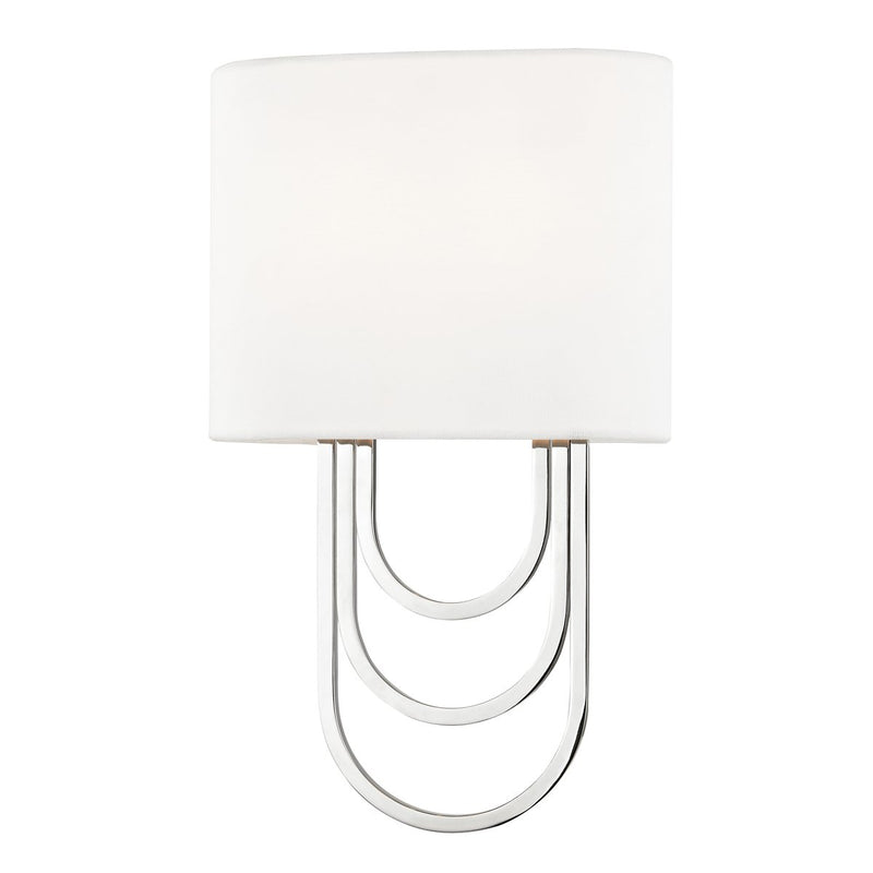 Farah 2-Light Wall Sconce in Polished Nickel