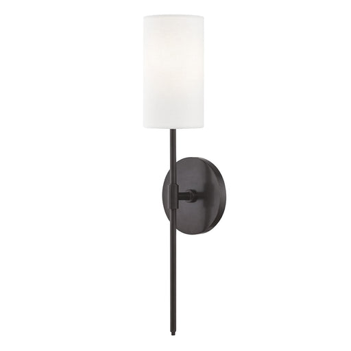 Olivia Linen Shade Wall Sconce in Old Bronze