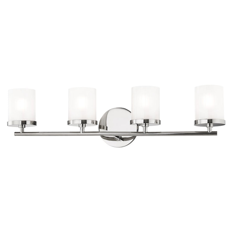 Ryan 4-Light Bath Vanity Light in Polished Nickel