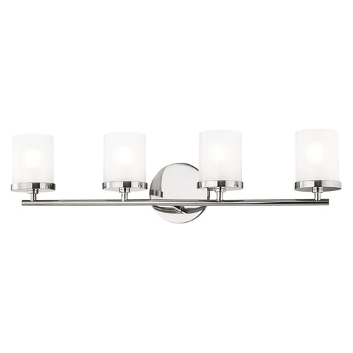 Ryan 4-Light Bath Vanity Light in Polished Nickel