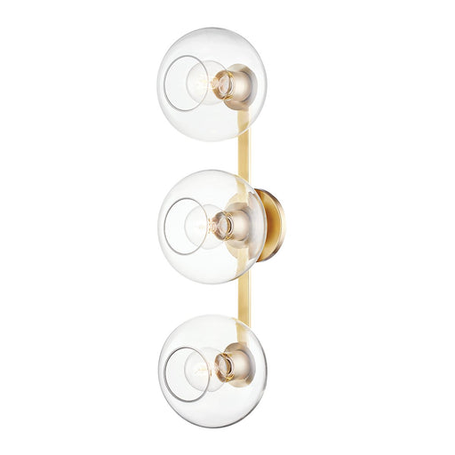 Margot 3-Light Bath Vanity Light in Aged Brass