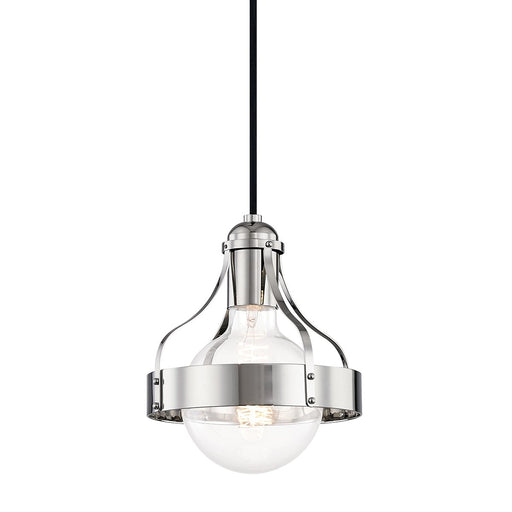 Violet 7.5" Pendant in Polished Nickel