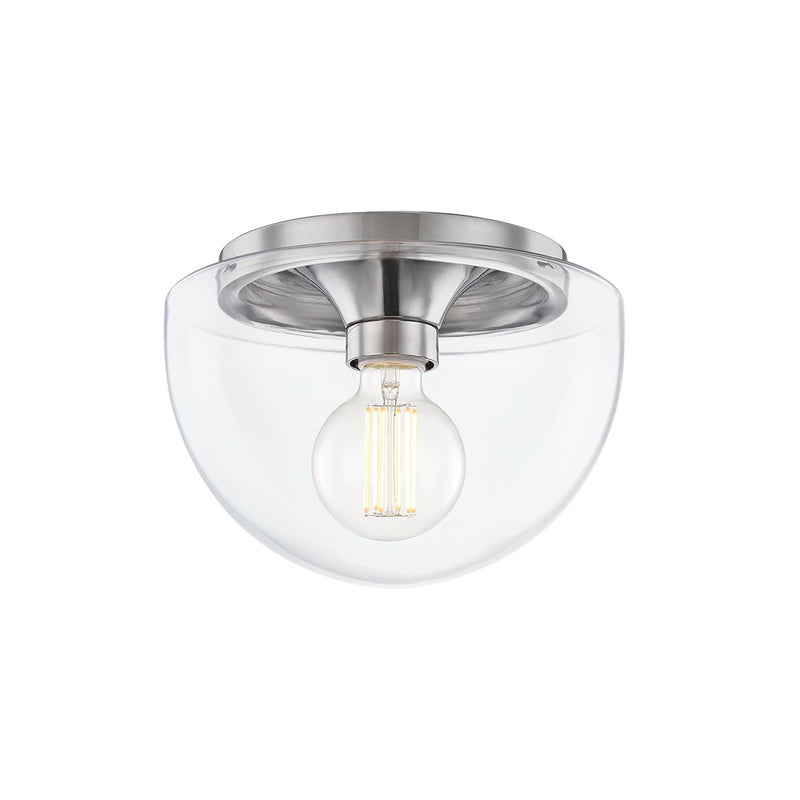 Grace Small Flush Mount in Polished Nickel