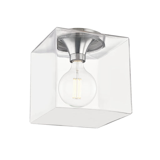 Grace Large Square Flush Mount in Polished Nickel