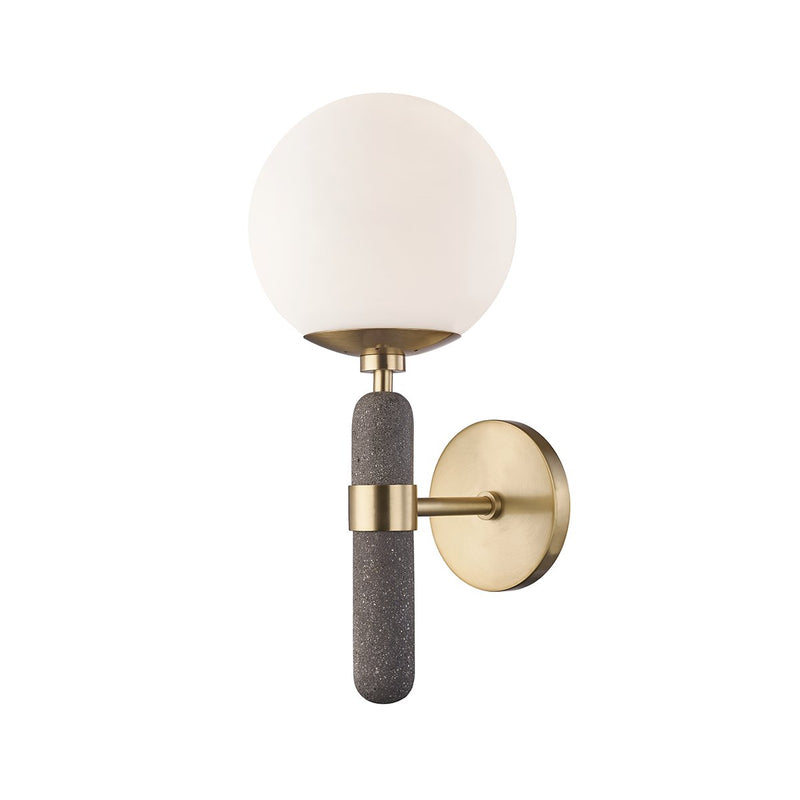 Brielle Bath Sconce in Aged Brass
