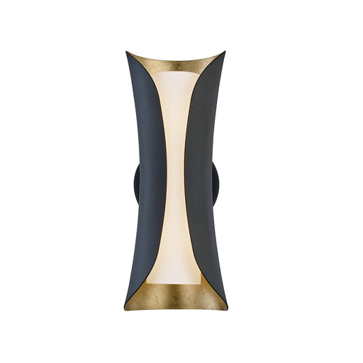 Josie 2-Light Small Wall Sconce in Gold Leaf / Black