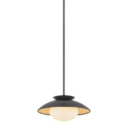 Cadence Small Pendant in Black / Gold Leaf