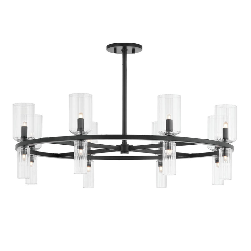 Tabitha 16-Light Chandelier in Soft Black