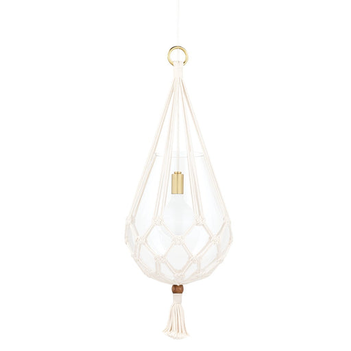 Tessa Large Pendant in Aged Brass