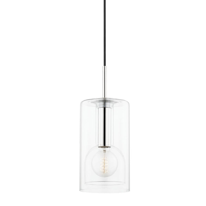 Belinda 6" Pendant in Polished Nickel