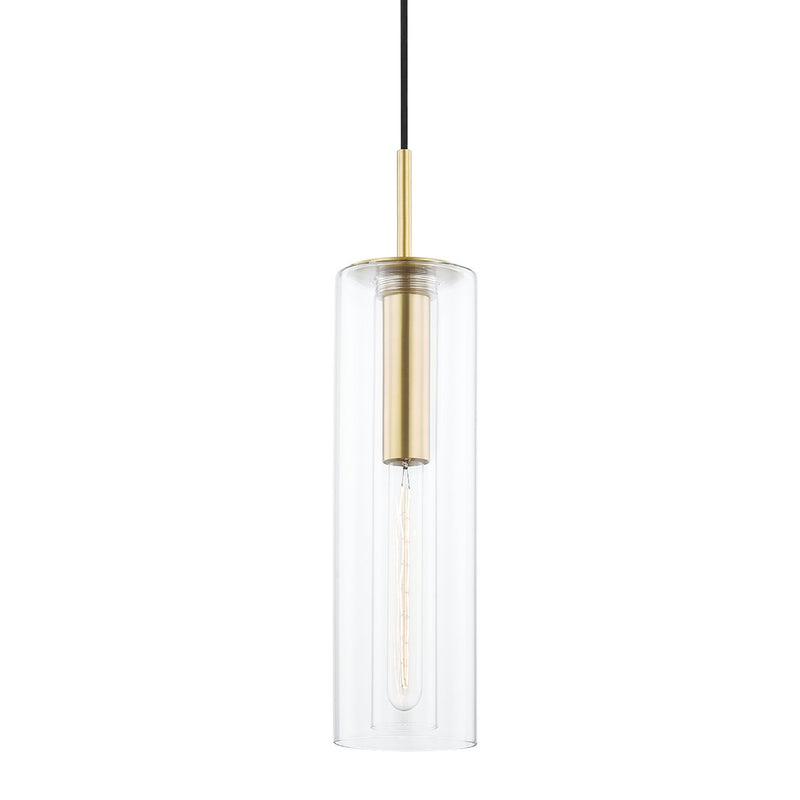 Belinda 4.75" Pendant in Aged Brass