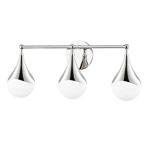 Ariana 3-Light Bath Vanity Light in Polished Nickel