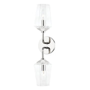 Kayla 2-Light Bath Sconce in Polished Nickel