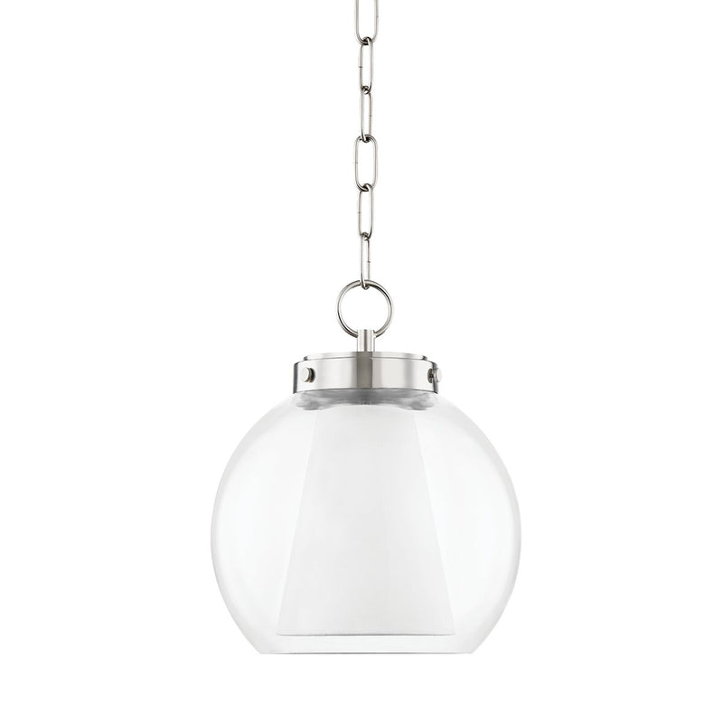 Sasha Small Pendant in Polished Nickel
