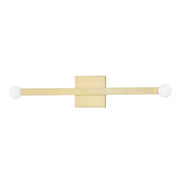 Dona 2-Light Wall Sconce in Aged Brass