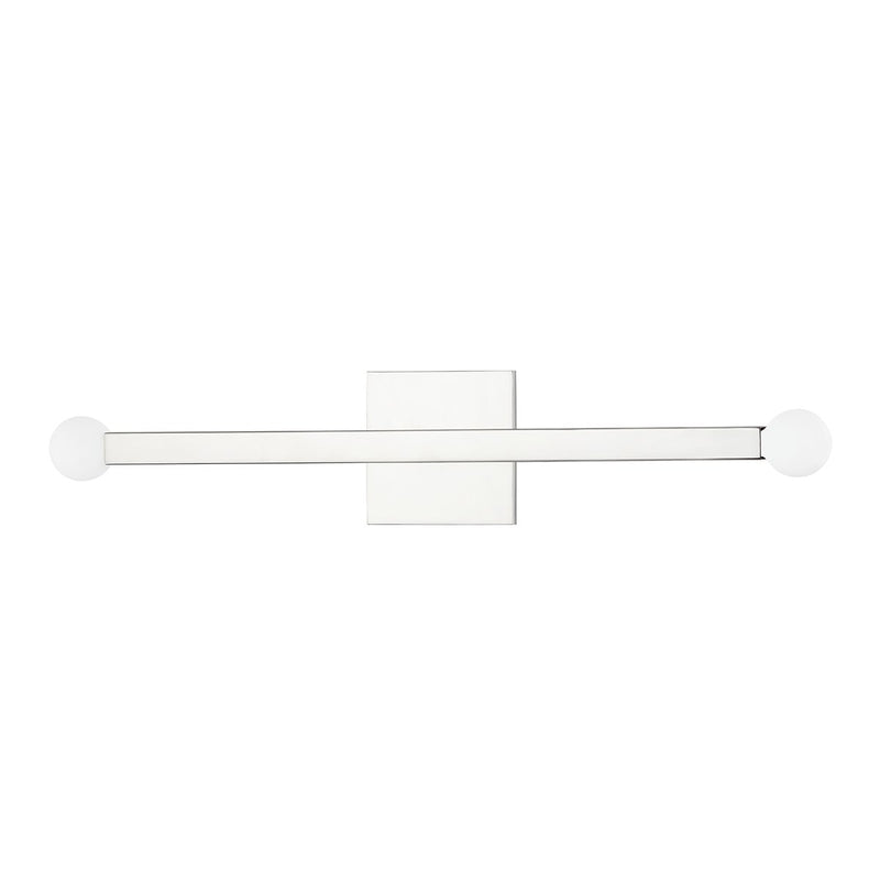 Dona 2-Light Wall Sconce in Polished Nickel