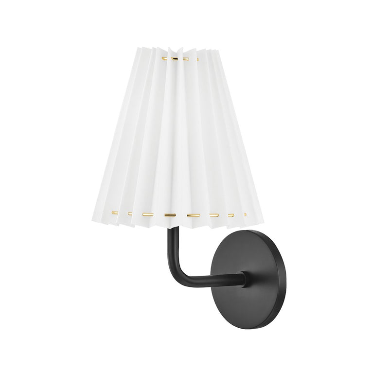 Demi Small Wall Sconce in Soft Black