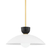 Whitley Large Pendant in Aged Brass