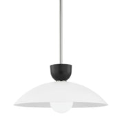 Whitley Large Pendant in Polished Nickel