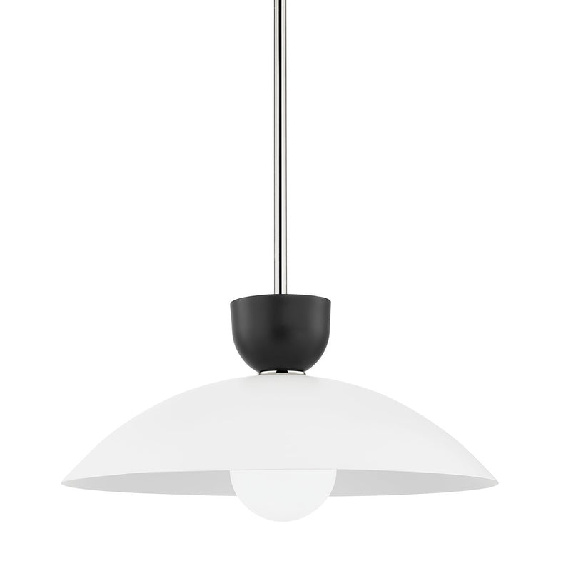 Whitley Large Pendant in Polished Nickel