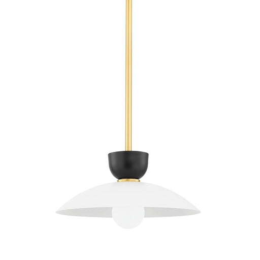Whitley Small Pendant in Aged Brass