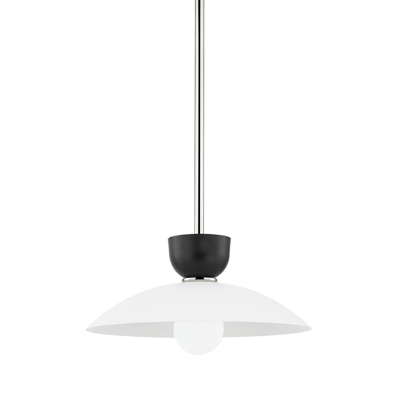 Whitley Small Pendant in Polished Nickel